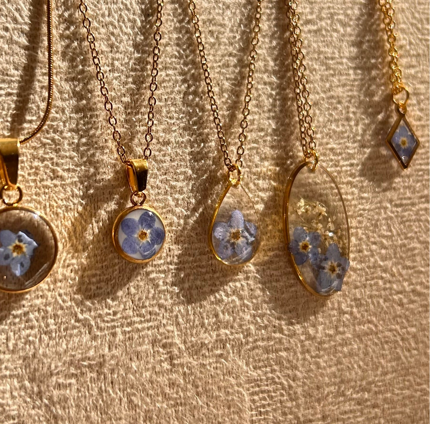 Forget Me Not Necklace - Teardrop
