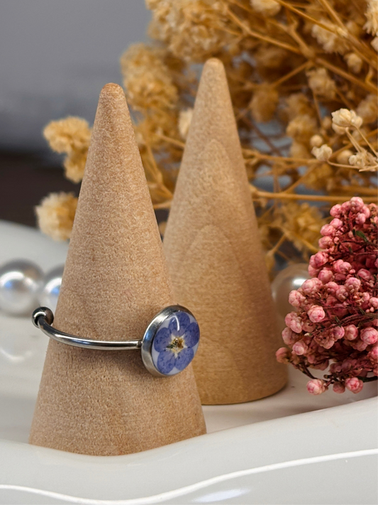 Forget-Me-Not Ring - Round Adjustable