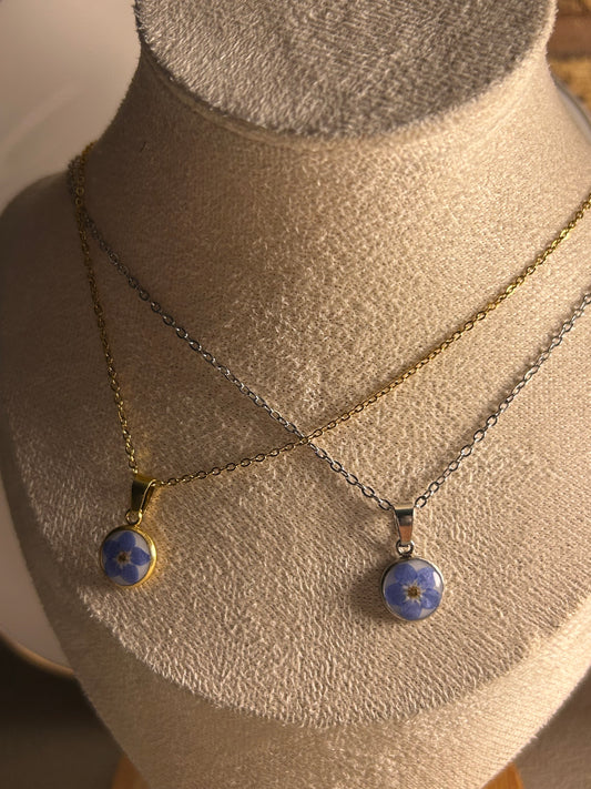 Forget Me Not Mini Necklace  - Round