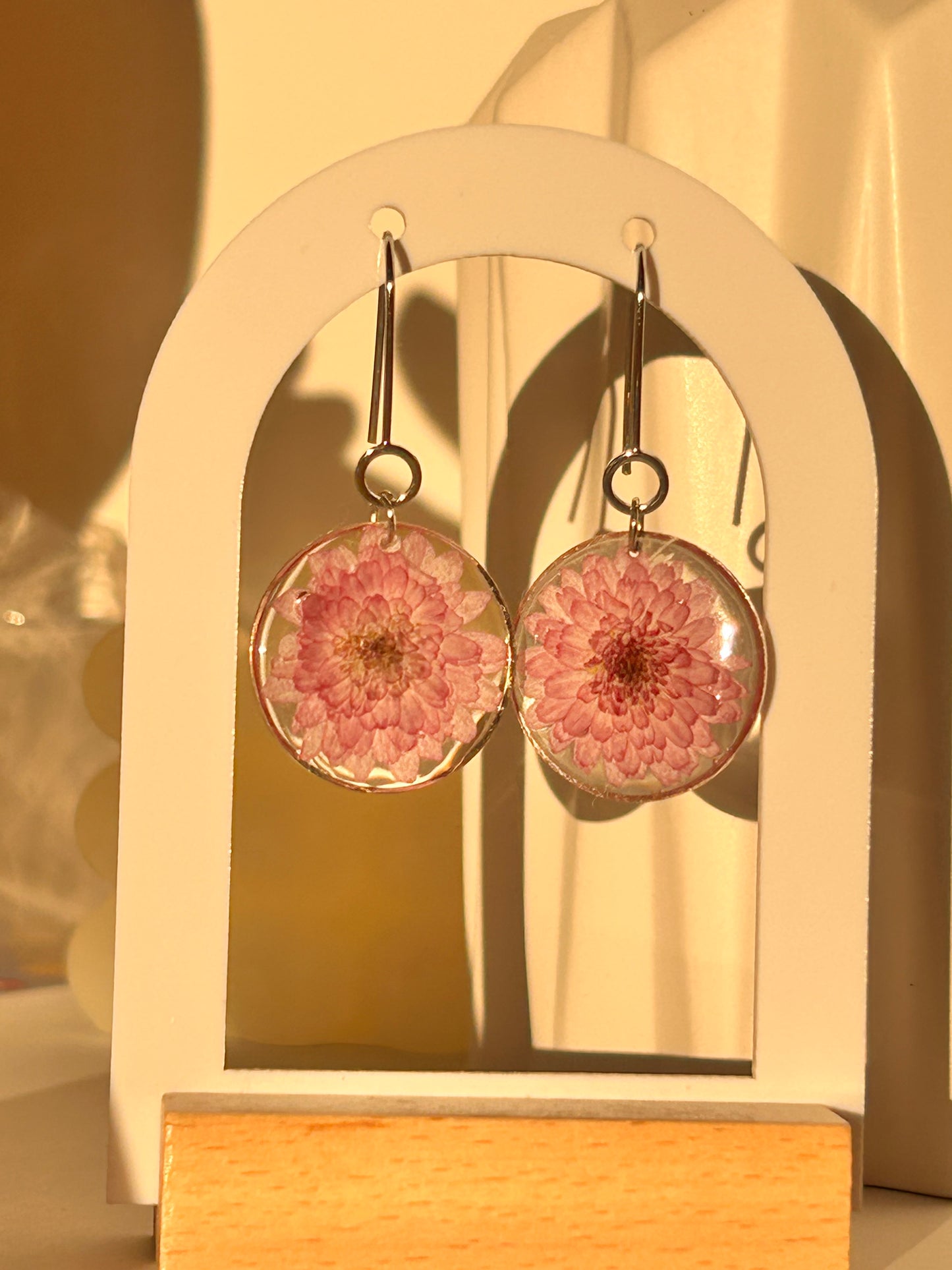 Chrysanthemum Drop Earrings