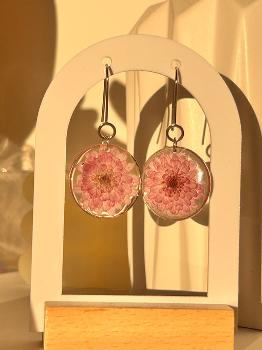 Chrysanthemum Drop Earrings