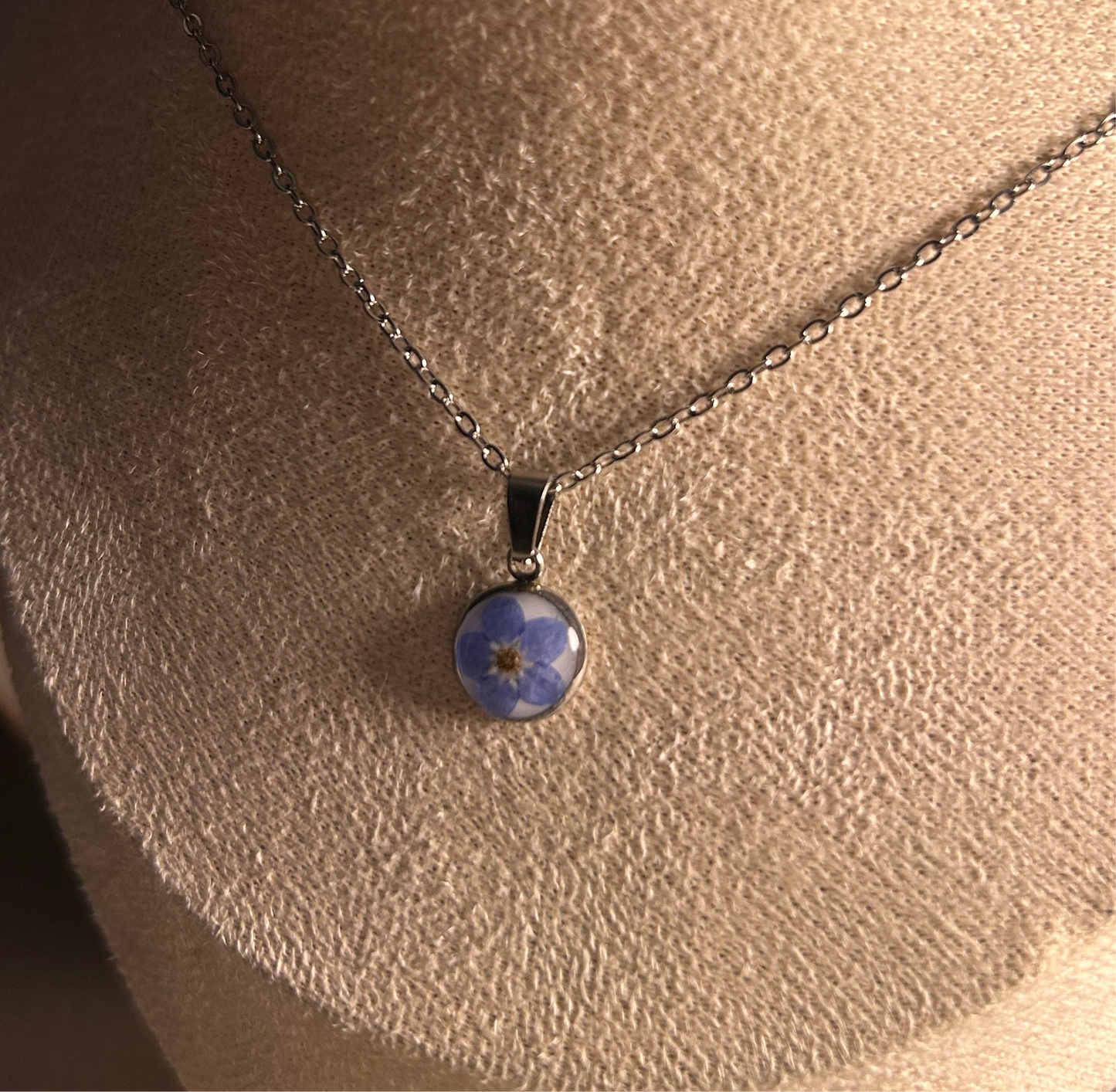 Forget Me Not Mini Necklace  - Round